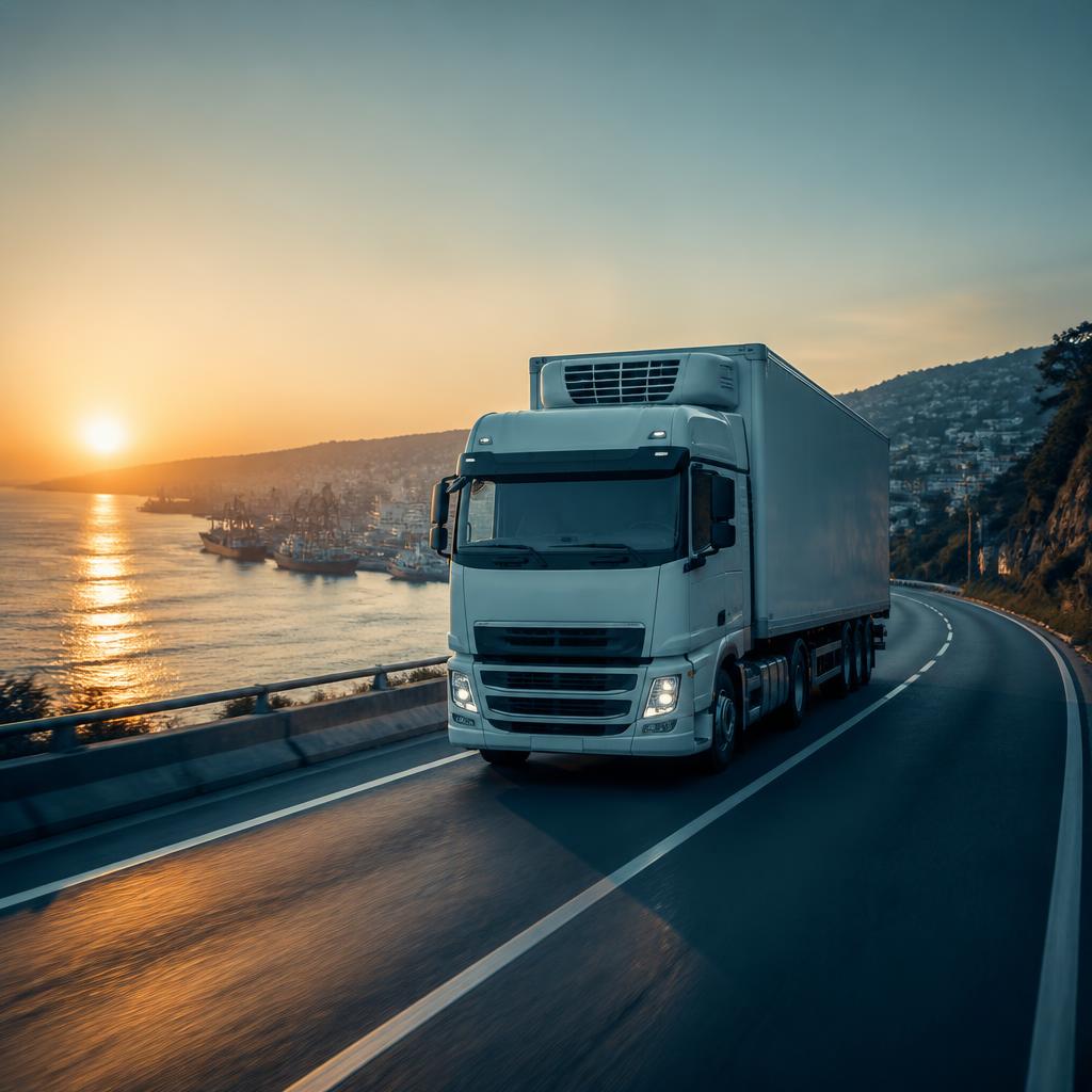 Transporte refrigerado Alinova en ruta hacia la IV y V Región